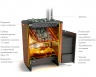 Банная печь на дровах Тунгуска XXL 2013 Carbon - купить на официальном сайте TMF